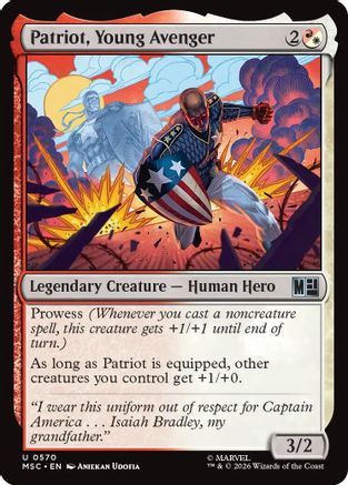 Patriot, Young Avenger (MSH-570) - Marvel Super Heroes