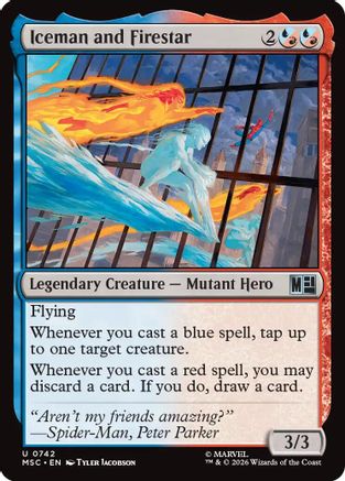 Iceman and Firestar (MSH-742) - Marvel Super Heroes