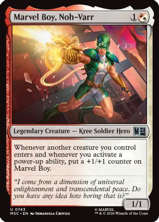 Marvel Boy, Noh-Varr (MSH-743) - Marvel Super Heroes Foil