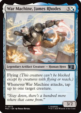 War Machine, James Rhodes (MSH-572) - Marvel Super Heroes