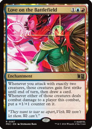 Love on the Battlefield (MSC-087) - Commander: Marvel Super Heroes Foil