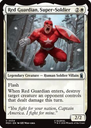 Red Guardian, Super-Soldier (MSH-034) - Marvel Super Heroes