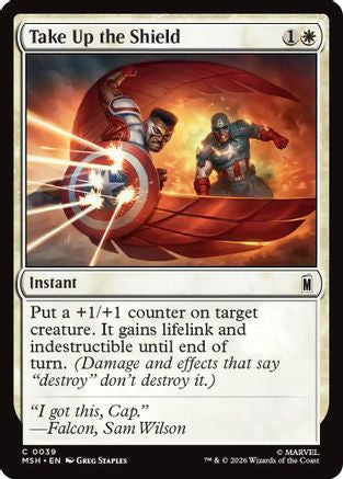 Take Up the Shield (MSH-039) - Marvel Super Heroes