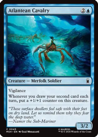 Atlantean Cavalry (MSH-045) - Marvel Super Heroes Foil
