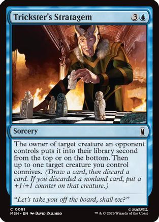 Trickster's Stratagem (MSH-081) - Marvel Super Heroes Foil