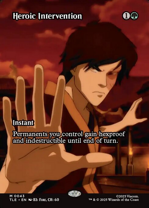 Heroic Intervention (Borderless · Full Art) (TLE 43) [Avatar: The Last Airbender Eternal]