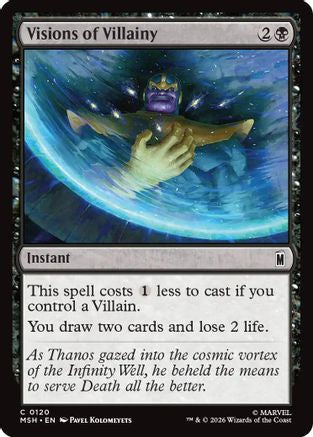 Visions of Villainy (MSH-120) - Marvel Super Heroes Foil