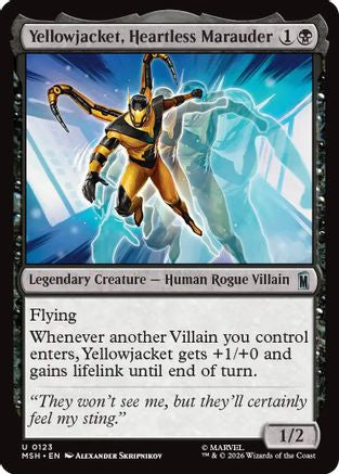Yellowjacket, Heartless Marauder (MSH-123) - Marvel Super Heroes Foil