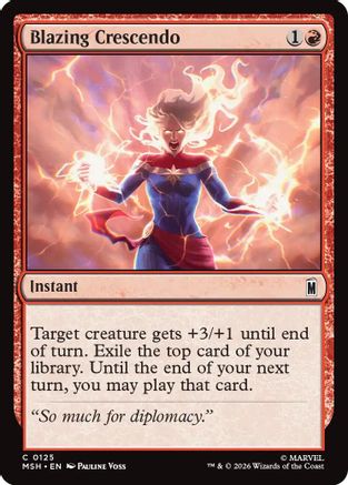 Blazing Crescendo (MSH-125) - Marvel Super Heroes Foil