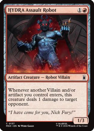 HYDRA Assault Robot (MSH-137) - Marvel Super Heroes Foil