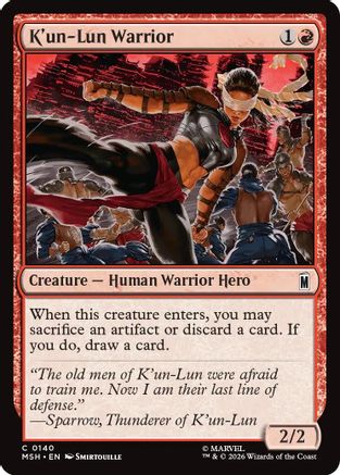 K'un-Lun Warrior (MSH-140) - Marvel Super Heroes