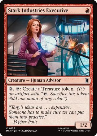 Stark Industries Executive (MSH-153) - Marvel Super Heroes Foil