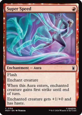 Super Speed (MSH-154) - Marvel Super Heroes Foil