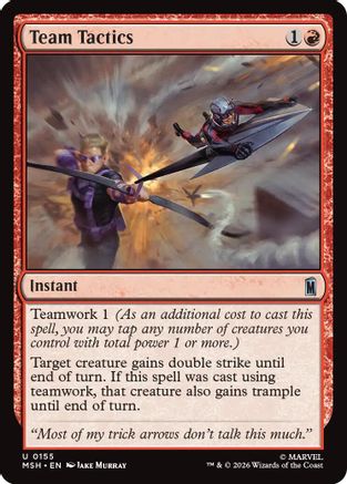Team Tactics (MSH-155) - Marvel Super Heroes Foil