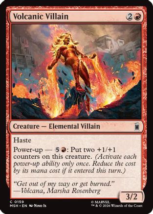 Volcanic Villain (MSH-159) - Marvel Super Heroes Foil