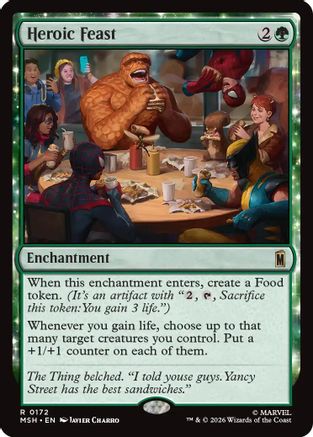 Heroic Feast (MSH-172) - Marvel Super Heroes Foil