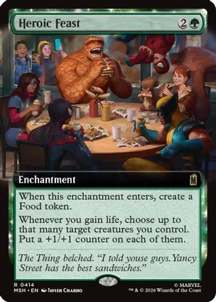 Heroic Feast (Extended Art) (MSH-414) - Marvel Super Heroes Foil