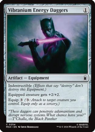 Vibranium Energy Daggers (MSH-254) - Marvel Super Heroes Foil