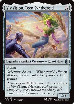 Viv Vision, Teen Synthezoid (MSH-256) - Marvel Super Heroes Foil