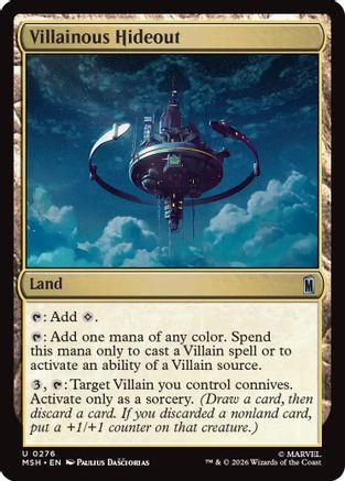 Villainous Hideout (MSH-276) - Marvel Super Heroes Foil