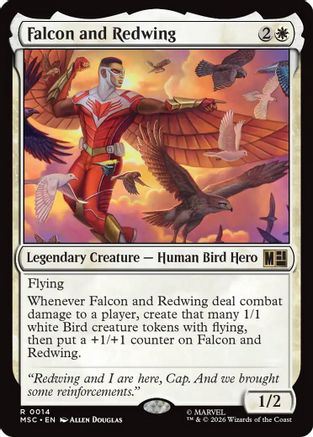 Falcon and Redwing (MSC-014) - Commander: Marvel Super Heroes