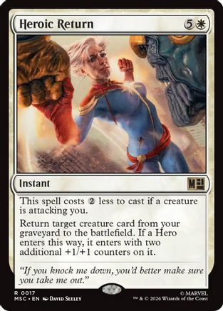 Heroic Return (MSC-017) - Commander: Marvel Super Heroes