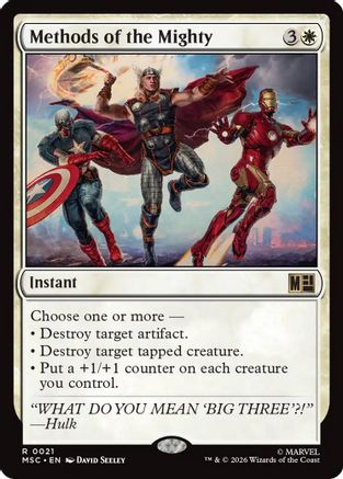 Methods of the Mighty (MSC-021) - Commander: Marvel Super Heroes