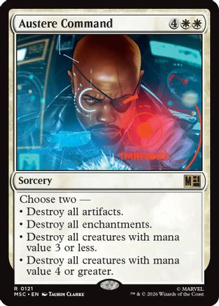 Austere Command (MSC-121) - Commander: Marvel Super Heroes