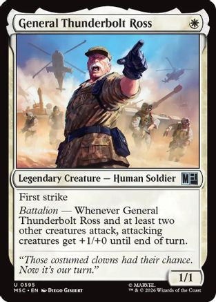 General Thunderbolt Ross (MSC-595) - Commander: Marvel Super Heroes