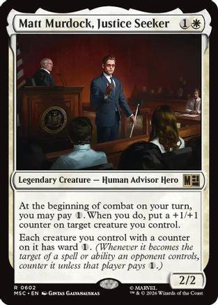 Matt Murdock, Justice Seeker (MSC-602) - Commander: Marvel Super Heroes Foil