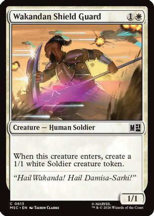 Wakandan Shield Guard (MSC-613) - Commander: Marvel Super Heroes
