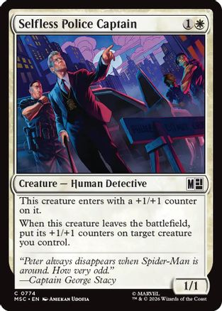 Selfless Police Captain (MSC-774) - Commander: Marvel Super Heroes