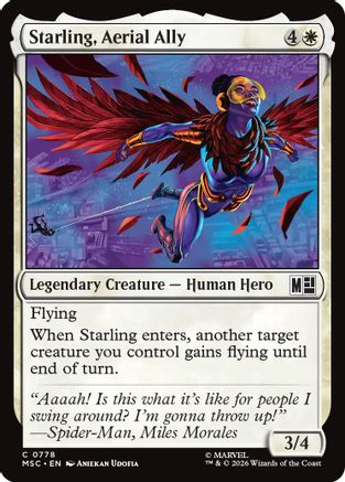 Starling, Aerial Ally (MSC-778) - Commander: Marvel Super Heroes Foil
