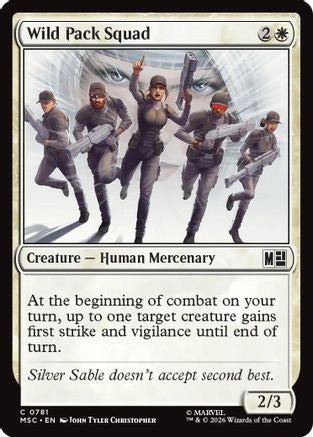 Wild Pack Squad (MSC-781) - Commander: Marvel Super Heroes