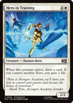Hero in Training (MSC-840) - Commander: Marvel Super Heroes