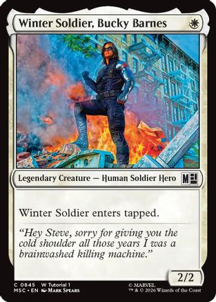 Winter Soldier, Bucky Barnes (0845) (MSC-845) - Commander: Marvel Super Heroes