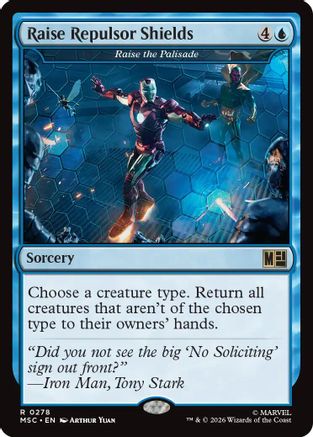 Raise Repulsor Shields - Raise the Palisade (MSC-278) - Commander: Marvel Super Heroes