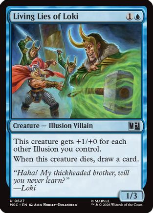 Living Lies of Loki (MSC-627) - Commander: Marvel Super Heroes Foil