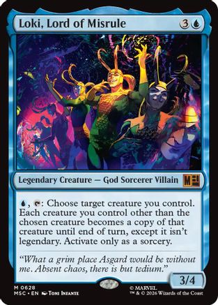 Loki, Lord of Misrule (MSC-628) - Commander: Marvel Super Heroes Foil