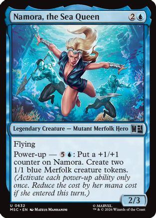 Namora, the Sea Queen (MSC-632) - Commander: Marvel Super Heroes Foil