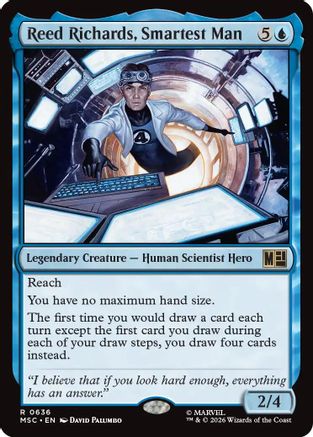 Reed Richards, Smartest Man (MSC-636) - Commander: Marvel Super Heroes Foil