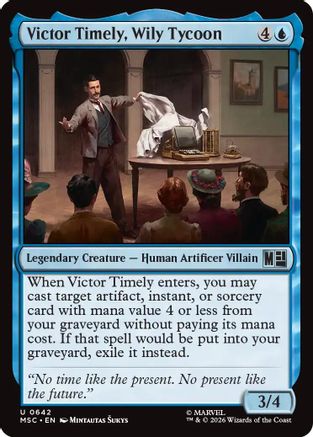 Victor Timely, Wily Tycoon (MSC-642) - Commander: Marvel Super Heroes Foil