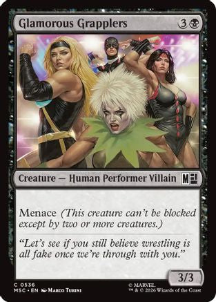 Glamorous Grapplers (MSC-536) - Commander: Marvel Super Heroes Foil