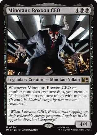 Minotaur, Roxxon CEO (MSC-539) - Commander: Marvel Super Heroes Foil
