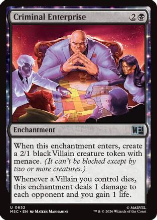 Criminal Enterprise (MSC-652) - Commander: Marvel Super Heroes Foil
