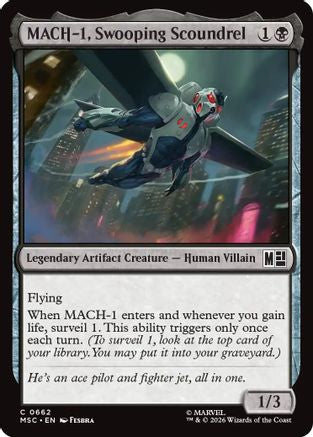MACH-1, Swooping Scoundrel (MSC-662) - Commander: Marvel Super Heroes