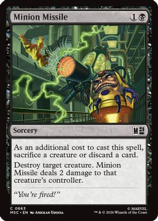 Minion Missile (MSC-663) - Commander: Marvel Super Heroes