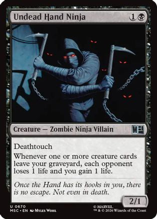 Undead Hand Ninja (MSC-670) - Commander: Marvel Super Heroes Foil
