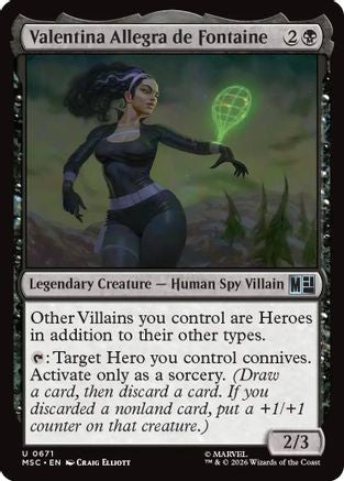 Valentina Allegra de Fontaine (MSC-671) - Commander: Marvel Super Heroes