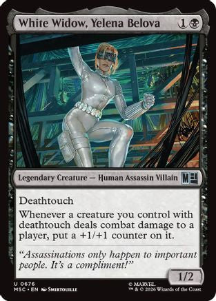 White Widow, Yelena Belova (MSC-676) - Commander: Marvel Super Heroes Foil